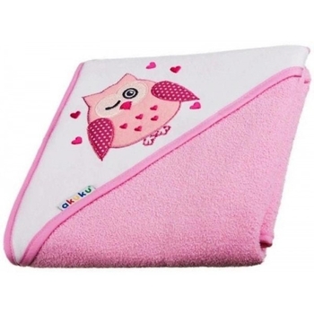 Рушник з капюшоном Akuku Сова, 80x80 см, рожевий (A1233) - Pampik