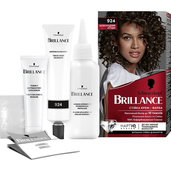 Краска для волос Brillance 924 Шоколадний кутюр, 142,5 мл - Pampik - 9