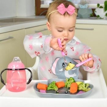 Чашка-непроливайка Akuku с силиконовым носиком, 280 мл, розовый (A0429) - Pampik - 4