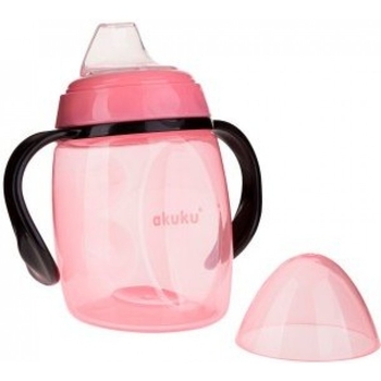 Чашка-непроливайка Akuku с силиконовым носиком, 280 мл, розовый (A0429) - Pampik - 2