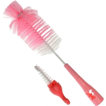 Щеточка для бутылочек и сосок Akuku, розовый (A0573) - Pampik - 3