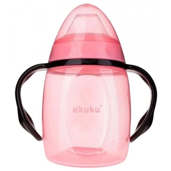 Чашка-непроливайка Akuku с силиконовым носиком, 280 мл, розовый (A0429) - Pampik