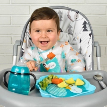 Чашка-непроливайка Akuku с силиконовым носиком, 280 мл, синий (A0366) - Pampik - 4