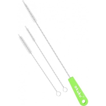 Щіточки для чищення трубочок Akuku, 3 шт., колір в асортименті (A0344) - Pampik