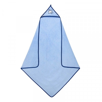 Рушник з капюшоном Akuku Зірки, блакитний (A0663) - Pampik - 2