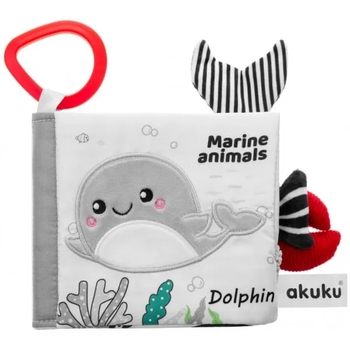 Сенсорная книжка-игрушка Akuku Морские животные (A0480) - Pampik