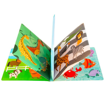 Розвиваюча м'яка книжка-іграшка Akuku Перші кроки (A0477) - Pampik - 4