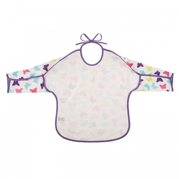 Детский фартук Akuku Бабочки с длинным рукавом, разноцветный (A1743) - Pampik - 2