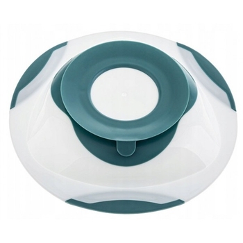 Тарілка на присосці Akuku білий-бірюзовий (A0524) - Pampik - 4
