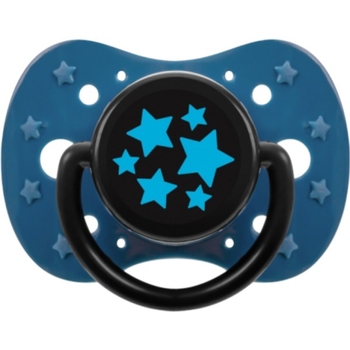 Пустушка силіконова симетрична Akuku, 12+ міс., синій (A0590) - Pampik