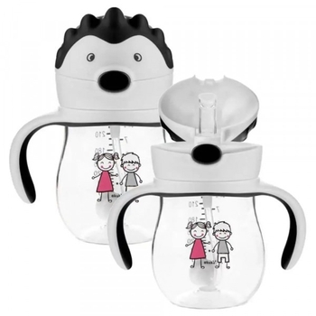 Поильник-непроливайка Akuku, 250 мл, серый (A0034) - Pampik - 2