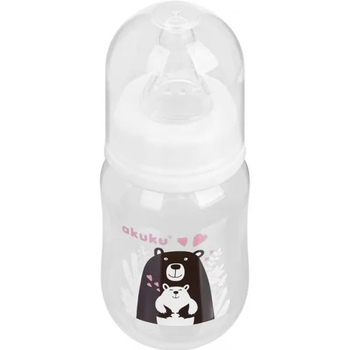 Пляшечка для годування Akuku Чорний ведмедик, 125 мл (A0004) - Pampik - 2
