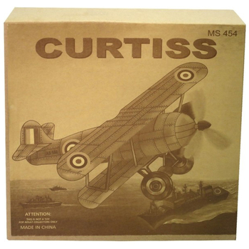 Вінтажна іграшка Bass&Bass Літак, з ключем, 20 см, червоний (B85456) - Pampik - 3