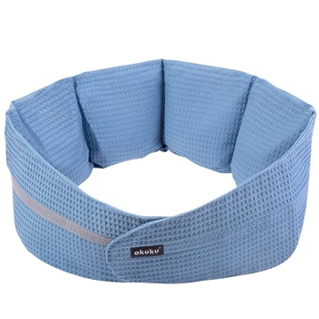 Лікувальний нагрівальний пояс Akuku з вишневими кісточками, синій (A0637) - Pampik
