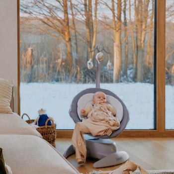 Уцінка. Крісло-гойдалка Lionelo Mell Beige Sand (LO-MELL BEIGE LATTE) - Pampik - 12