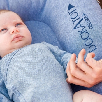 Матрац-кокон DockaTot Deluxe+, 0-8 міс., Indigo Chambray (10394) - Pampik - 5