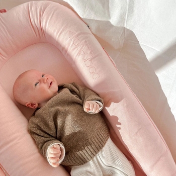 Змінний чохол для матраца-кокона DockATot Deluxe+, 0-8 міс., Blossom Chambray (204145) - Pampik - 6