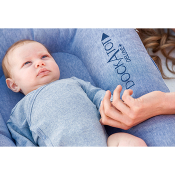 Сменный чехол для матраса-кокона DockATot Deluxe+, 0-8 мес., True Blue (20394) - Pampik - 5