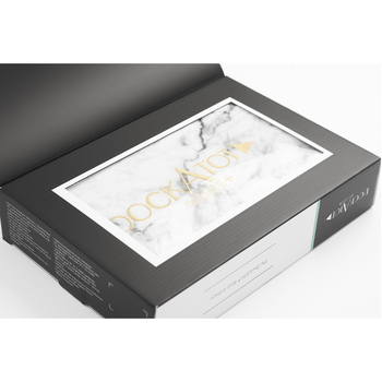 Змінний чохол для матраца-кокона DockATot Deluxe+, 0-8 міс., Carrara Marble (20322) - Pampik