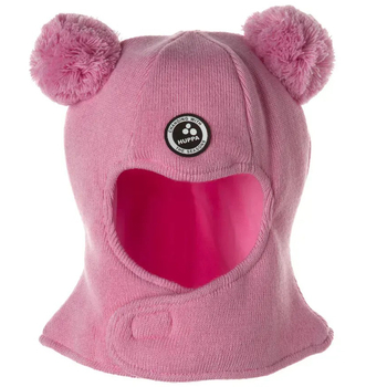 Шапка-шлем вязаная Huppa Charlie, р.XS, светло-розовый (94410008-80003-0XS) - Pampik