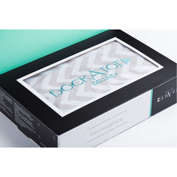 Змінний чохол для матраца-кокона DockATot Deluxe+, 0-8 міс., Silver Lining (20302) - Pampik