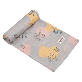 Набор пеленок Lionelo Bamboo Set Leaf, 70х70 см, 3 шт., розовый (LO-BAMBOO SET LEAF) - Pampik - 4