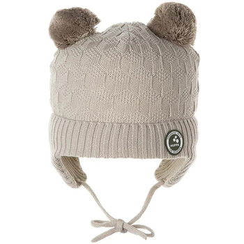 Вязаная шапка Huppa Remy, р.XXS, бежевый (94370008-00031-XXS) - Pampik