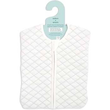 Спальник Aden + Anais Snug Fit Baby Sleeved Sleeping Bag, 3-6 мес., кремовый с мятным швом (40007) - Pampik - 2