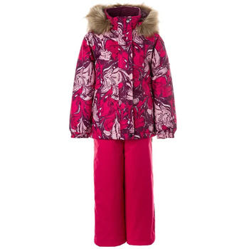 Комплект зимний Huppa Marvel: куртка + полукомбинезон, р.92, фуксия (45100030-11363-092) - Pampik