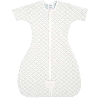 Спальник Aden + Anais Snug Fit Baby Sleeved Sleeping Bag, 6-9 міс., кремовий з м'ятним швом (40008) - Pampik