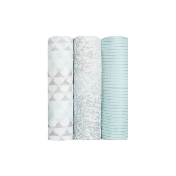 Набір пелюшок Aden + Anais Metallic Skylight Birch, 120х120 см, 3 шт., м'ятний (AA9218G) - Pampik - 2