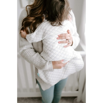 Спальник Aden + Anais Snug Fit Baby Sleeved Sleeping Bag, 6-9 міс., кремовий з м'ятним швом (40008) - Pampik - 6