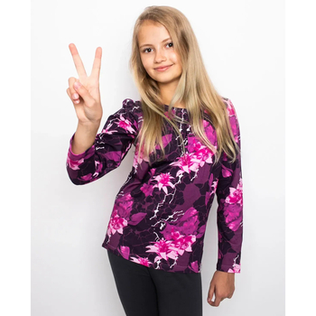 Футболка с длинным рукавом Huppa Jamena, р.128, фиолетовый (73020000-94334-128) - Pampik - 3