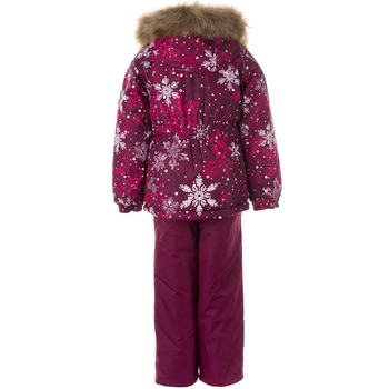 Комплект зимовий Huppa Marvel: куртка + напівкомбінезон, р.92, бордовий (45100030-14334-092) - Pampik - 2