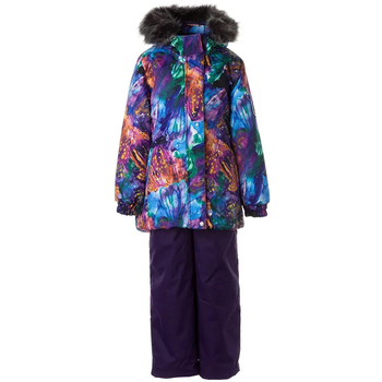 Комплект зимовий Huppa Renely 2: куртка + напівкомбінезон, р.92, фіолетовий (41850230-11483-092) - Pampik