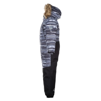 Детский зимний комбинезон Huppa Bruce, р.122, серый с принтом (36330030-82648-122) - Pampik - 2