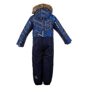 Детский зимний комбинезон Huppa Bruce, р.128, синий с принтом (36330030-82535-128) - Pampik - 2