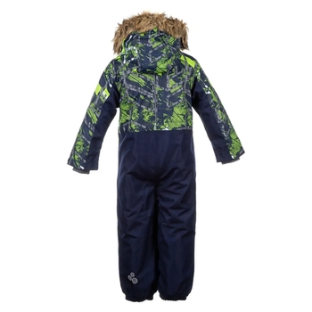 Дитячий зимовий комбінезон Huppa Bruce, р.128, темно-синій з принтом (36330030-82586-128) - Pampik - 2