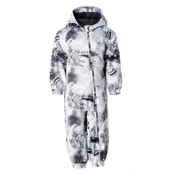 Дитячий демісезонний комбінезон Huppa Deiro 3, р.74, сірий з принтом (36290310-33048-074) - Pampik