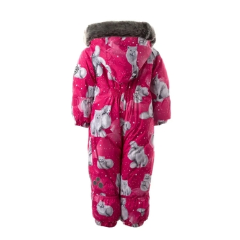 Детский зимний комбинезон Huppa Reggie 1, р.80, фуксия с принтом (36020130-23163-080) - Pampik - 2