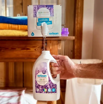 Органічний рідкий засіб Sodasan Color Lavender для прання кольорових і чорних речей, 1,5 л - Pampik - 3