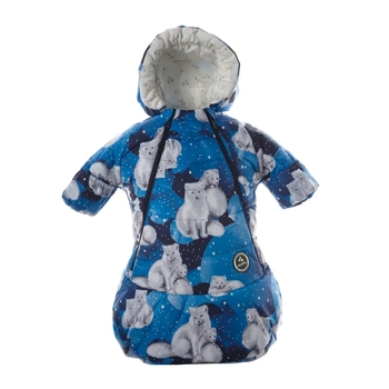 Спальний мішок-конверт Huppa Zumi, р.56, темно-синій з принтом (32640030-23186-056) - Pampik