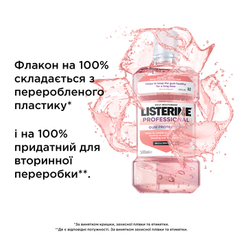 Ополіскувач для ротової порожнини Listerine Professional Захист ясен+, 500 мл - Pampik - 13