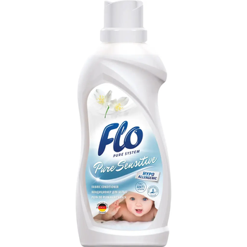 Кондиціонер для білизни Flo Pure Sensitive, 1 л - Pampik