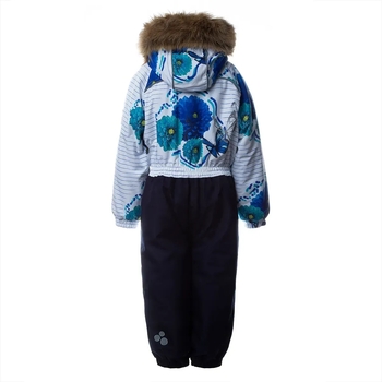 Дитячий зимовий комбінезон Huppa Chloe 1, р.110, білий з принтом (36190130-01020-110) - Pampik - 2