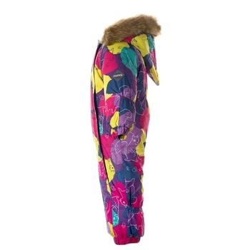 Детский зимний комбинезон Huppa Keira, р.80, лилoвый с принтом (31920030-14753-080) - Pampik - 3