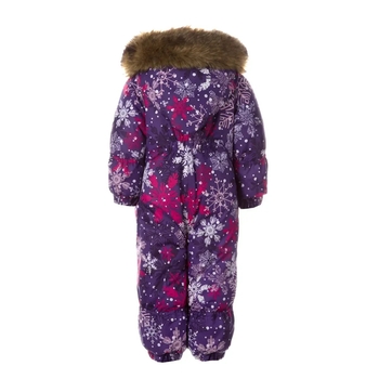 Детский зимний комбинезон Huppa Keira, р.62, лилoвый с принтом (31920030-14353-062) - Pampik - 2