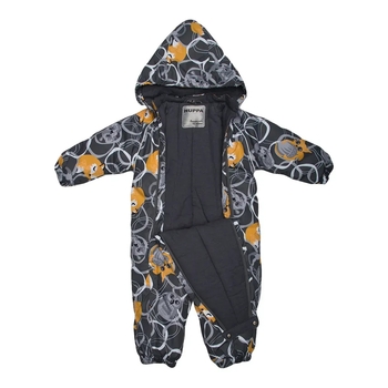 Детский зимний комбинезон Huppa Keira 1, р.80, серый с принтом (31920120-23248-080) - Pampik - 4