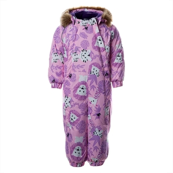 Детский зимний комбинезон Huppa Keira, р.80, розовый с принтом (31920030-03013-080) - Pampik