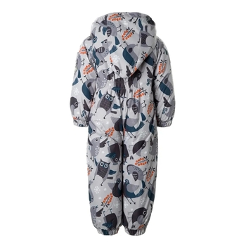 Детский зимний комбинезон Huppa Keira 1, р.68, светло-серый с принтом (31920120-33228-068) - Pampik - 2